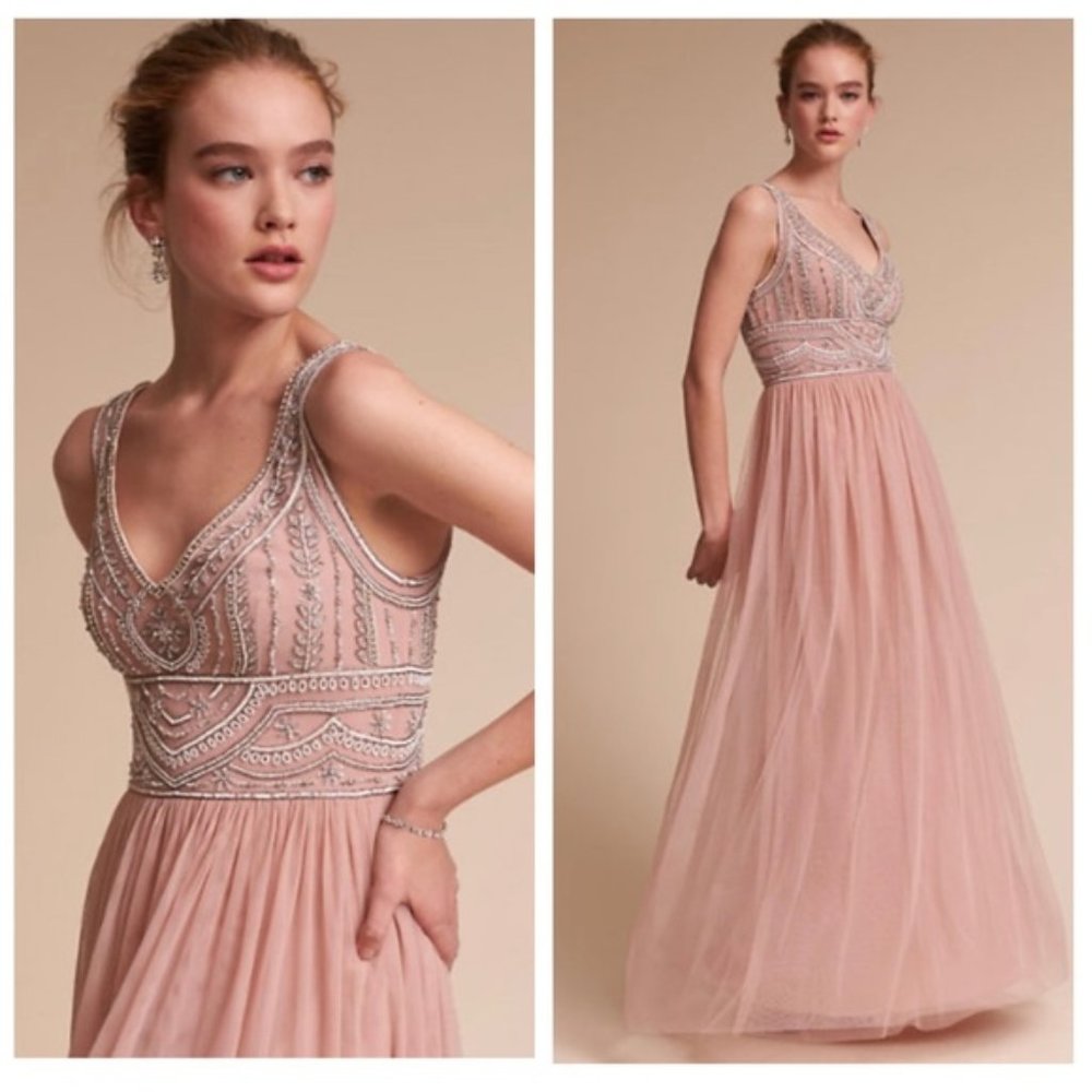 NWOT BHLDN Sterling Dress In BLUSH Color Size 6